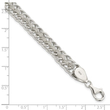 Load image into Gallery viewer, Sterling Silver Polished Roped Oval Link 7.5in Bracelet
