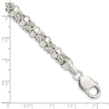 Load image into Gallery viewer, Sterling Silver Fancy Byzantine Bracelet
