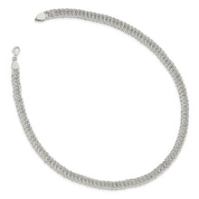 Load image into Gallery viewer, Sterling Silver Polished Fancy Circle Link 18.5in Necklace
