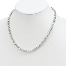 Load image into Gallery viewer, Sterling Silver Polished Spiga Necklace
