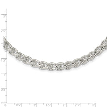 Load image into Gallery viewer, Sterling Silver Polished Spiga Necklace
