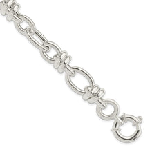 Load image into Gallery viewer, Sterling Silver Polished Fancy Link Bracelet
