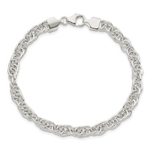 Load image into Gallery viewer, Sterling Silver Polished Fancy Link Bracelet
