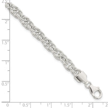 Load image into Gallery viewer, Sterling Silver Polished Fancy Link Bracelet
