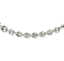 Load image into Gallery viewer, Sterling Silver Polished Fancy Link 18in Necklace
