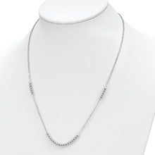 Load image into Gallery viewer, Sterling Silver Rhodium-plated Polished Beaded w/ 2in ext. Necklace
