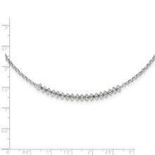 Load image into Gallery viewer, Sterling Silver Rhodium-plated Polished Beaded w/ 2in ext. Necklace
