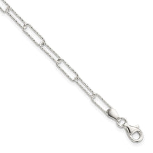 Load image into Gallery viewer, Sterling Silver D/C Fancy Open Link w/.75 in Ext. Bracelet
