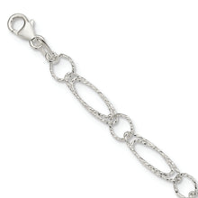 Load image into Gallery viewer, Sterling Silver Polished D/C Fancy Link Necklace
