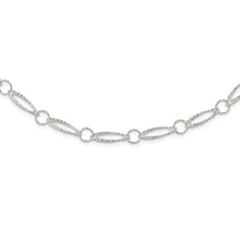Load image into Gallery viewer, Sterling Silver Polished D/C Fancy Link Necklace
