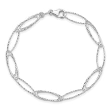 Load image into Gallery viewer, Sterling Silver Polished D/C Fancy Link Bracelet
