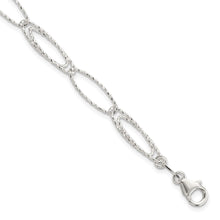 Load image into Gallery viewer, Sterling Silver Polished D/C Fancy Link Bracelet
