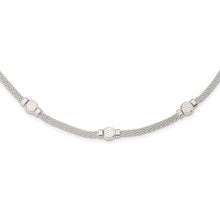 Load image into Gallery viewer, Sterling Silver Mesh Fancy Necklace
