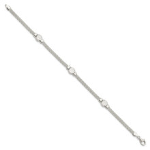 Load image into Gallery viewer, Sterling Silver Mesh Fancy Bracelet
