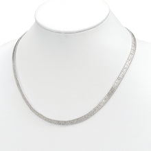 Load image into Gallery viewer, Sterling Silver Polished Wire Wrapped w/ 2in ext. Necklace
