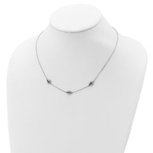 Load image into Gallery viewer, Sterling Silver Rhodium-plated Polished Cowrie Shell Necklace

