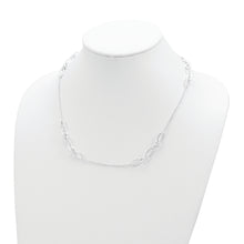 Load image into Gallery viewer, Sterling Silver Hammered Oval w/Beads Necklace
