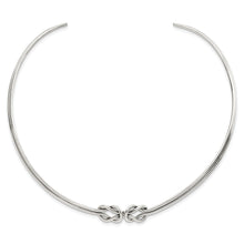Load image into Gallery viewer, Sterling Silver Polished Knotted Neck Collar
