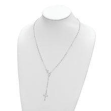 Load image into Gallery viewer, Sterling Silver Polished w/ Clasp Rosary
