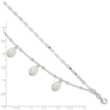 Load image into Gallery viewer, Sterling Silver Dbl Miraculous Medal w/1 in ext. Bracelet
