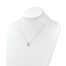 Load image into Gallery viewer, Sterling Silver Polished CZ Teardrop Necklace
