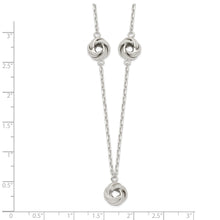 Load image into Gallery viewer, Sterling Silver Love Knot Necklace
