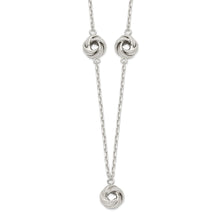 Load image into Gallery viewer, Sterling Silver Love Knot Necklace
