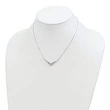 Load image into Gallery viewer, Sterling Silver Gold-tone V-shaped Bar Necklace
