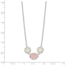 Load image into Gallery viewer, Sterling Silver White &amp; Pink Chalcedony Necklace
