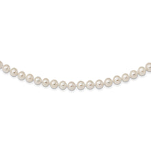 Load image into Gallery viewer, Sterling Silver Rhodium 6-7mm White Freshwater Cultured Pearl Necklace
