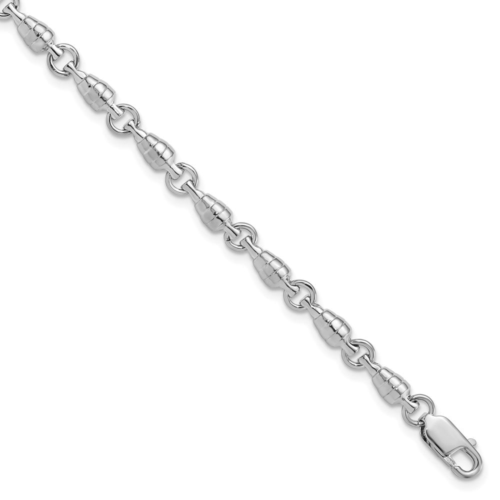 Sterling Silver Polished Swivel Link Bracelet
