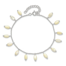 Load image into Gallery viewer, Sterling Silver Polished MOP w/1.25 in ext Bracelet

