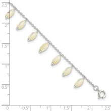 Load image into Gallery viewer, Sterling Silver Polished MOP w/1.25 in ext Bracelet

