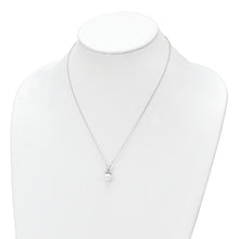 Load image into Gallery viewer, Sterling Silver Rhodium-plated CZ and Glass Bead Necklace
