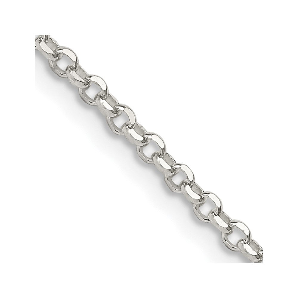 Sterling Silver 2mm Diamond-cut Cable Chain