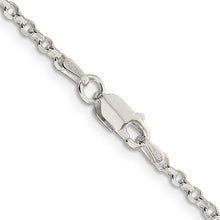 Load image into Gallery viewer, Sterling Silver 2.5mm Diamond-cut Cable Chain
