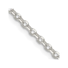 Load image into Gallery viewer, Sterling Silver 2.5mm Diamond-cut Cable Chain w/4in ext.
