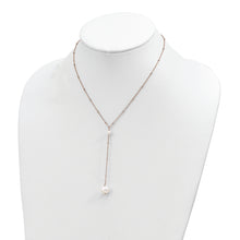Load image into Gallery viewer, Sterling Silver Rose-tone Freshwater Cultured Pearl w/2 in ext. Necklace
