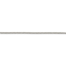 Load image into Gallery viewer, Sterling Silver 1.5mm Round Box Chain w/2in ext.
