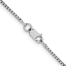 Load image into Gallery viewer, Sterling Silver Rhodium-plated 1.5mm Round Box Chain
