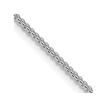Load image into Gallery viewer, Sterling Silver Rhodium-plated 1.5mm Round Box Chain
