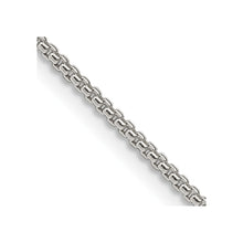 Load image into Gallery viewer, Sterling Silver 1.5mm Round Box Chain w/2in ext.
