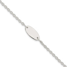 Load image into Gallery viewer, Sterling Silver Polished Childrens 6in ID Bracelet
