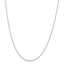 Load image into Gallery viewer, Sterling Silver 2mm Beaded Chain w/2in ext.

