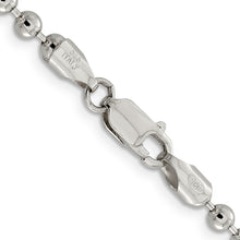Load image into Gallery viewer, Sterling Silver 4mm Beaded Chain
