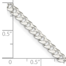 Load image into Gallery viewer, Sterling Silver 3.8mm Flat Curb Chain

