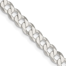 Load image into Gallery viewer, Sterling Silver 5.75mm Flat Curb Chain

