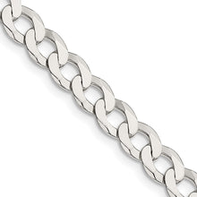 Load image into Gallery viewer, Sterling Silver 6.8mm Flat Curb Chain
