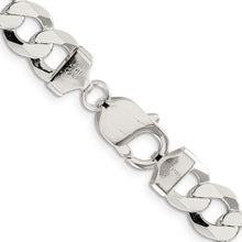 Load image into Gallery viewer, Sterling Silver 9.75mm Flat Curb Chain
