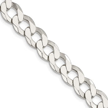 Load image into Gallery viewer, Sterling Silver 9.75mm Flat Curb Chain
